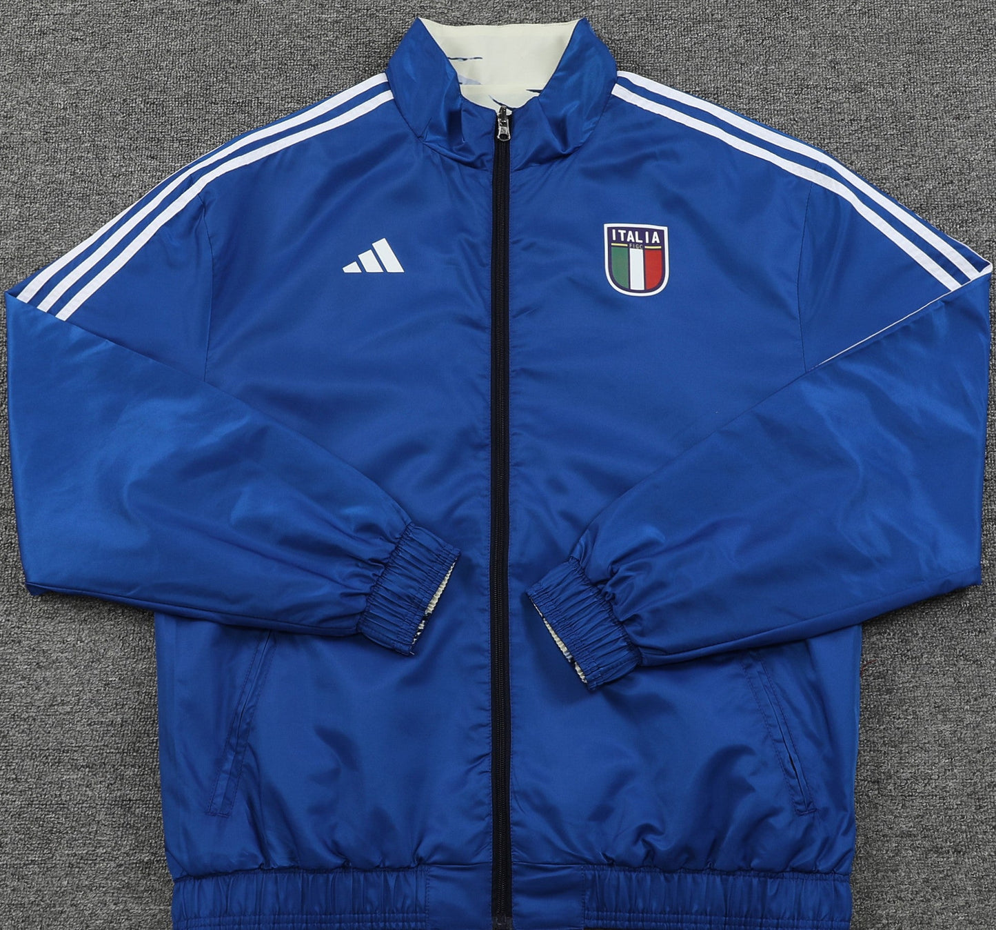 ITALY Italia reversible windbreaker winter coat training jacket campera chaqueta cortavientos