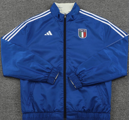 ITALY Italia reversible windbreaker winter coat training jacket campera chaqueta cortavientos