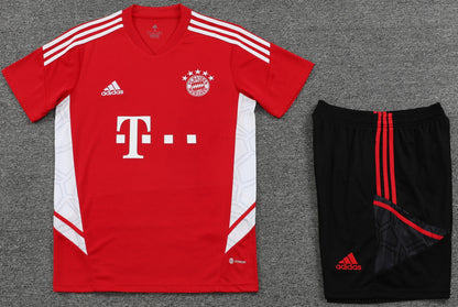 BAYERN MUNICH 23/24 black red pre match training jersey shorts set camiseta playera remera conjunto de entrenamiento