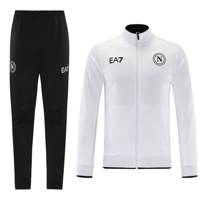 NAPOLI 23/24 white black training jacket tracksuit set sudadera de entrenamiento