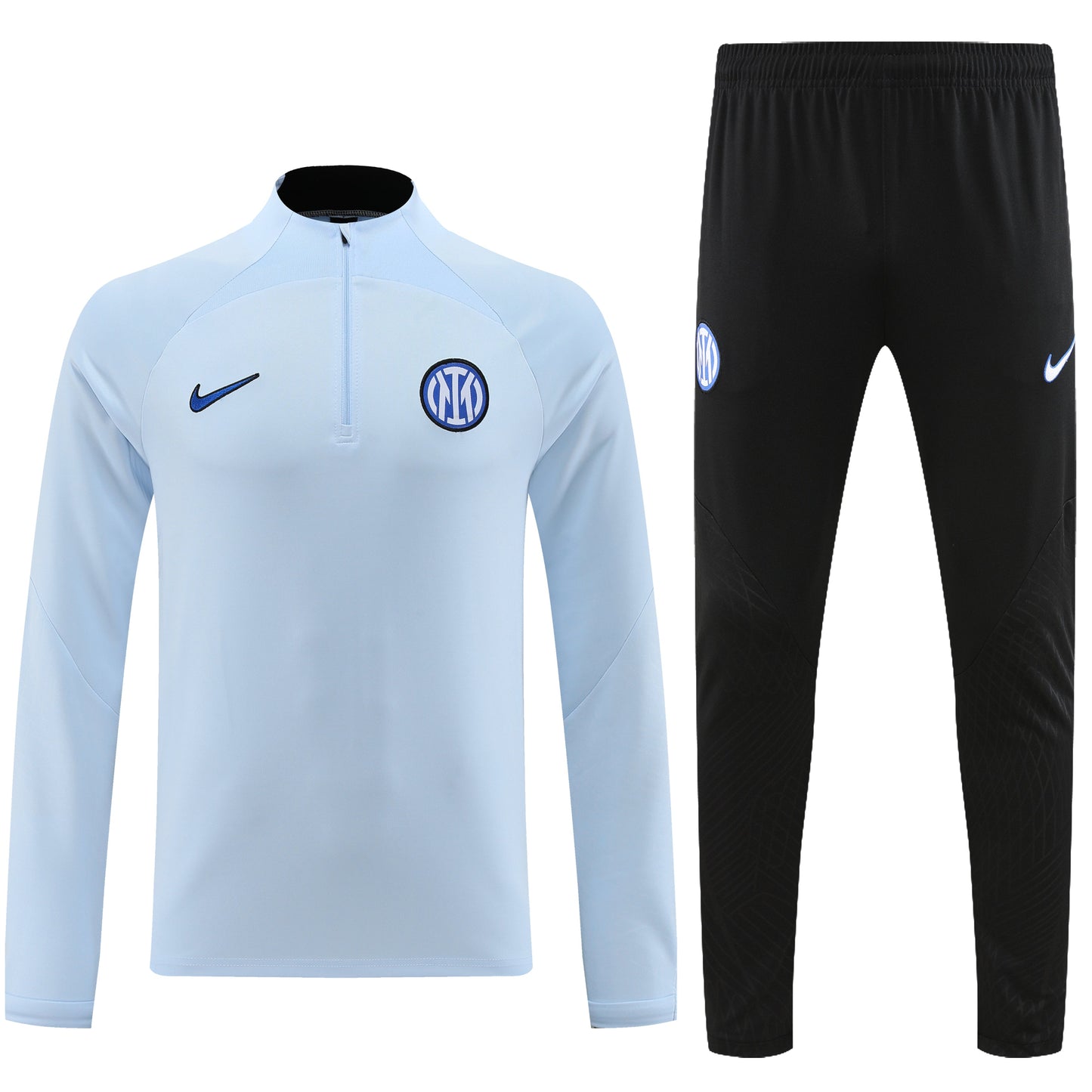 INTER MILAN light blue black training sweatshirt tracksuit set sudadera de entrenamiento