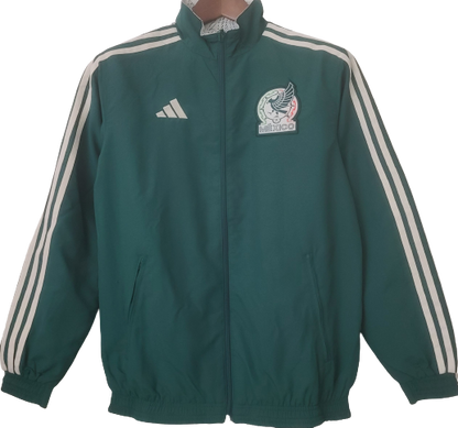 MEXICO green windbreaker winter coat training jacket chaqueta cortavientos verde