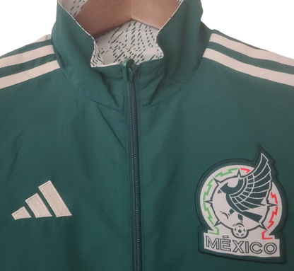 MEXICO green windbreaker winter coat training jacket chaqueta cortavientos verde