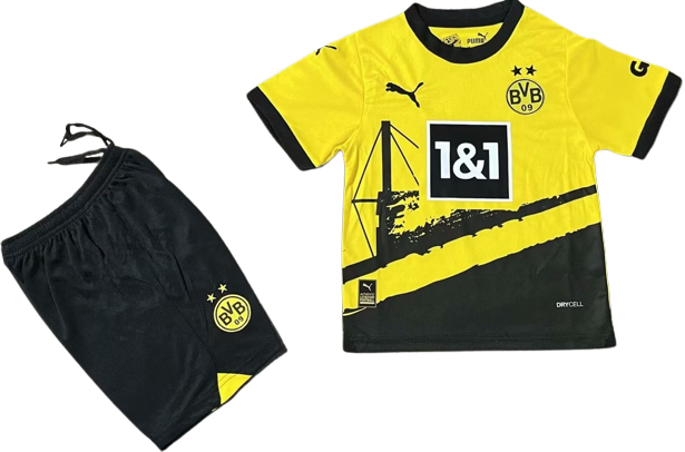 BORUSSIA DORTMUND 23/24 home kids jersey shorts set camiseta playera remera conjunto de niño local