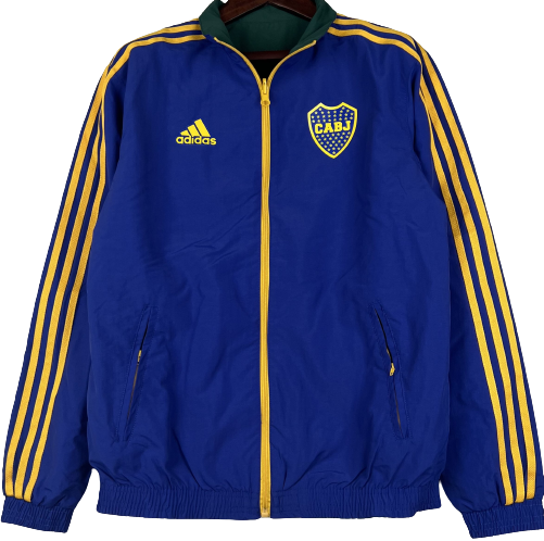 BOCA JUNIORS reversible windbreaker winter coat training jacket chaqueta campera cortavientos