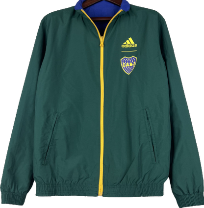 BOCA JUNIORS reversible windbreaker winter coat training jacket chaqueta campera cortavientos