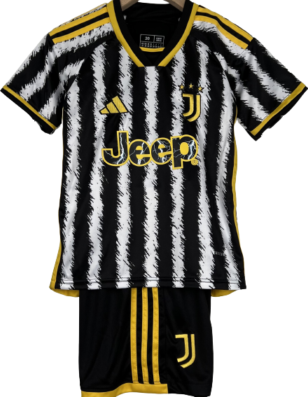 JUVENTUS 23/24 home kids jersey set shorts camiseta playera remera conjunto de niño local