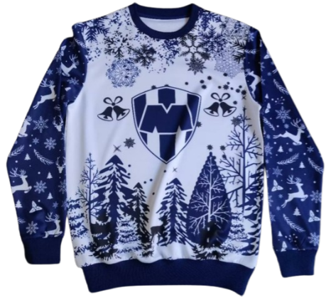 MONTERREY Rayados 2023 Christmas sweatshirt sueter de Navidad