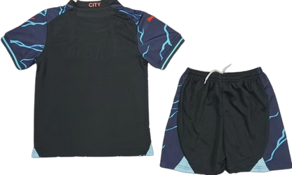 MANCHESTER CITY 23/24 third kids jersey set shorts tercera camiseta playera remera conjunto de niño
