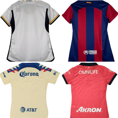 Customized women's soccer jersey with name number camiseta remera playera personalizada de mujer con nombre numero